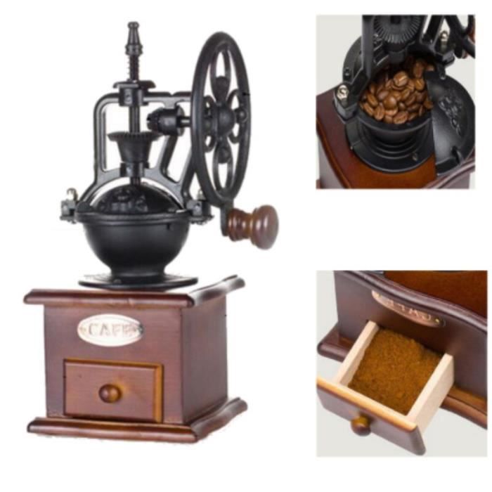 Acheter Moulin à café manuel robuste de 17ml, Portable, pratique, à  manivelle, outil de préparation du café