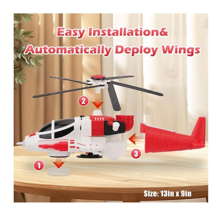 Hélicoptère Airplane, le Jouet D'avion de Chasse avec Musical et Hélicoptère Airplane, le Jouet D'avion de Chasse avec Musical et