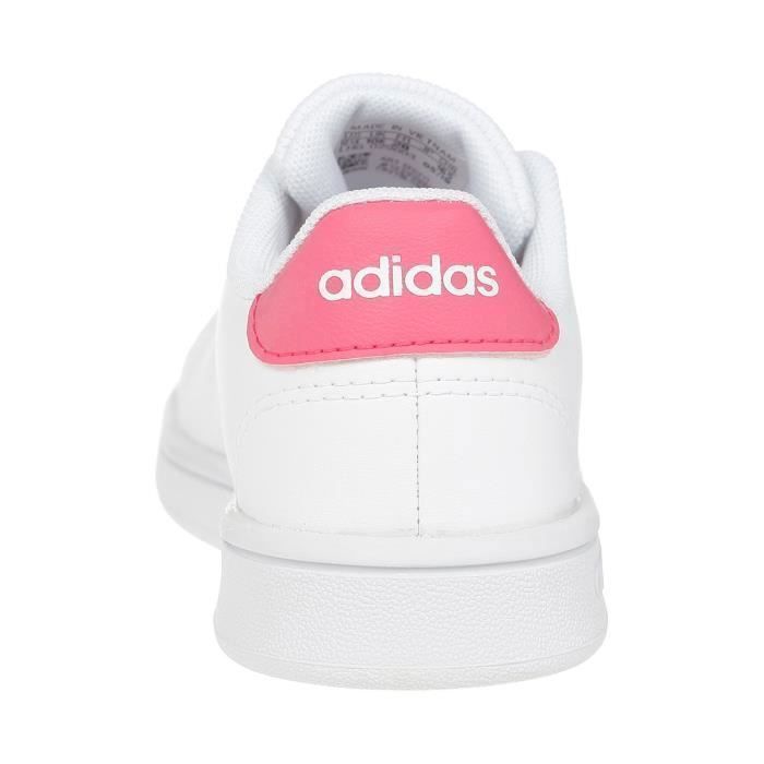 Baskets pour fille ADIDAS Advantage K Blanc Rose Tige en mati re