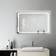 Aica Miroir Salle De Bain Miroir 40w Anti Buee 100 X 70cm
