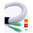 Elfcam® - Câble Fibre Optique SC/APC a SC/APC Monomode, Compatible avec Orange Livebox, SFR La Box Fibre et Bouygues Telecom Bbox (5-0