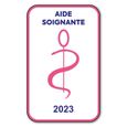 Autocollant Sticker - Vignette Caducée 2023 pour Pare Brise en Vitrophanie - V6 Aide Soignante -0