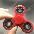 TD® Fidget Spinner Toy - Hand Spinner- Tri-Spinner avec Perles Céramique- Jouet Anti stress et Anxiété. Rouge-0