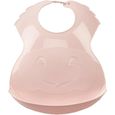 THERMOBABY Bavoir semi-rigide - Rose poudré-0
