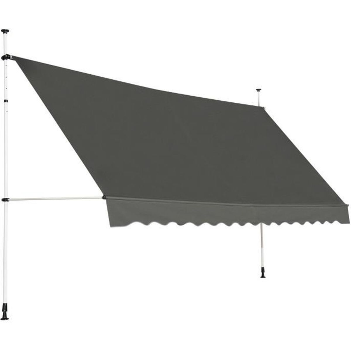 Rétractable Auvent Manuel Aluminium auvent patio parasol ABRI 3.5X2.5m Beige