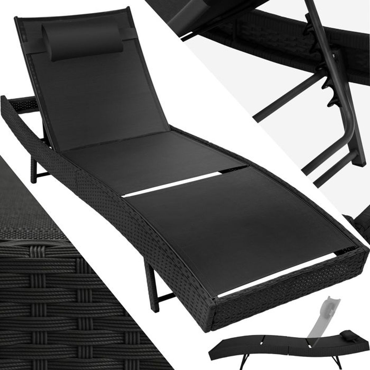 Transat Jardin Resine Tressee Achat Vente Pas Cher
