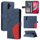 BOONGET Etui Xiaomi Redmi Note 8 Pro Portefeuille Pochette Housse pour Xiaomi Redmi Note 8 Pro Protection Housse Bleu