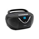 METRONIC 477131 Lecteur Radio Cassette CD Fonction Enregistreur de K7 Port USB - Poste Audio Cassette FM Portable Ecran LCD - Noir