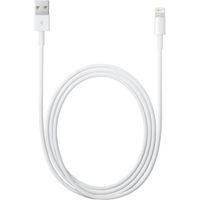 Cable USB chargeur Original Apple Lightning pour iPhone 6s/6/5/5s/5c/SE/7/7 Plus - original officiel 2M ( Blanc)