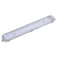 Réglette étanche double pour tube lumineuse LED T8 150cm IP65 (boitier vide) - SILAMP