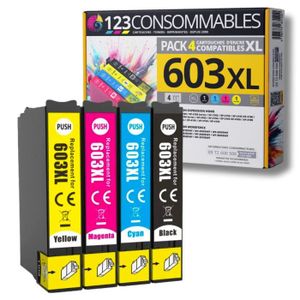 CARTOUCHE IMPRIMANTE Cartouches d'encre 603XL - 123CONSOMMABLES - Pack 