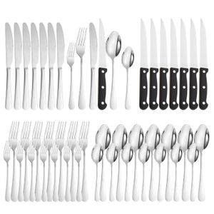 Ménagère 48 Pièces - LIKE NO OTHER - Service pour 8 Personnes - Acier Inoxydable - Argent - Contemporain