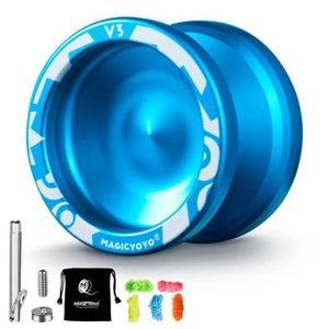 YOYO - ASTROJAX Bleu - roulement YoYo V3 professionnel, métal réactif, pour enfants, débutant, remplacement, pour jouets avan