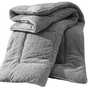 Fanville Agneau Cachemire Couverture Hiver Chaud Couette Cachemire Hygroscopique Duvet Respirant Double Literie pour La Maison Chambre