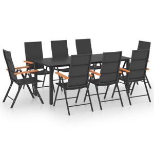 Ensemble table et chaise de jardin Ensemble Table à manger de 8 à 10 personnes + 8 ch