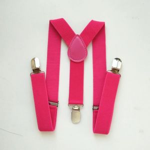 BRETELLES Vêtements - lingerie,Bretelles élastiques pour bébés garçons et filles,Clips au dos en Y,couleur unie- bright hot pink