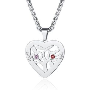 Collier 2 prénom pas cher Clearance