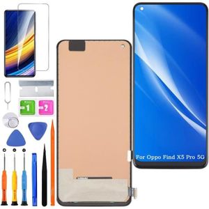 Écran Complet Original Oppo Find X5 Pro - LCD + Vitre Tactile + Châssis Blanc (Service Pack) - Français