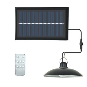 LAMPE DE JARDIN  DT10605-Lampadaire extérieurLampe extérieure LED à énergie solaire avec ligne ampoule et hangaréclairage lustre avec - 1 Head-Warm