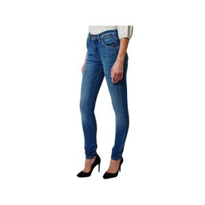 Jean enduit bleu Cdiscount