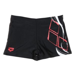 MAILLOT DE NATATION Boxer de bain Noir Garçon Arena Swim Short Logo