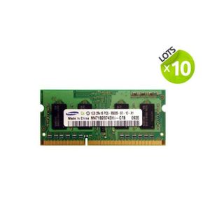 MÉMOIRE RAM Composants 10 X RAM Samsung - SO-DIMM - 1go PC3-85