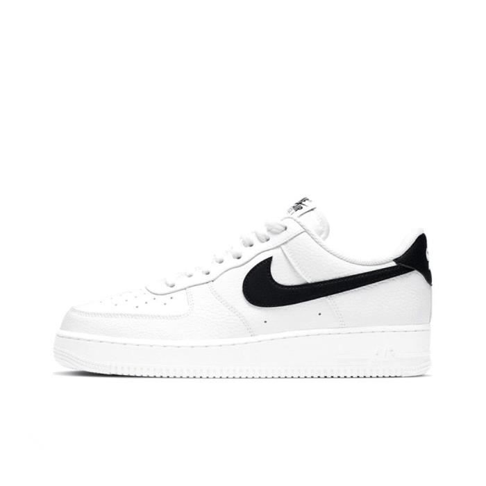 Air-Force 1 07 White Black Low Homme Femme Chaussures AF1 Air-Force One  Baskets Blanche et Noir Pas Cher Blanc - Cdiscount Chaussures