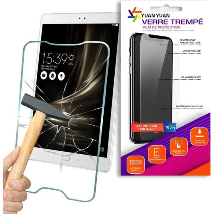 Eachy Verre Trempé Samsung Galaxy Tab A 10.1 2019 (SM-T510/SM-T515), [2  Pièces] Film Protection Samsung Galaxy Tab A 10.1 2019 Protection d'écran  Protecteur Vitre 10.1 Pouces (Transparent) : : Informatique