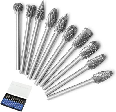 Set De 5 Fraises Rotatives Carbure De Tungstène – Limes Pour Bois Et Plastique, HALJIA