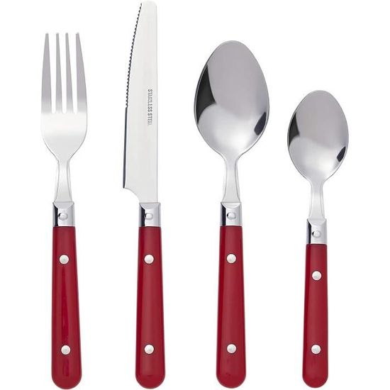 Coffret de 4 couteaux de table Bon Appétit + Glam (Couleurs panachées
