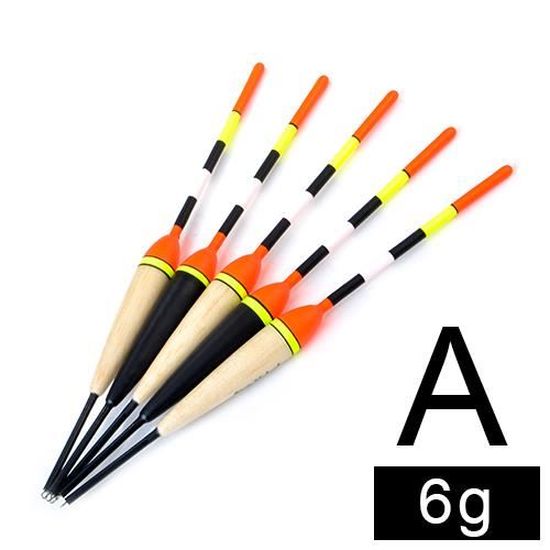 Flotteurs De Pêche En Bois Lot De 10 - 1.5g 8.3cm Pour Pêche Fine Et Précise - 10
