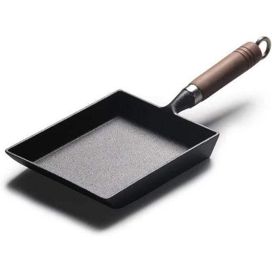 Poêle Grill En Fonte Avec Poignée Amovible - Pour Steak, Viandes - Compatible Four, Cuisinière, Induction - Rainures Pour Motifs De Grillade