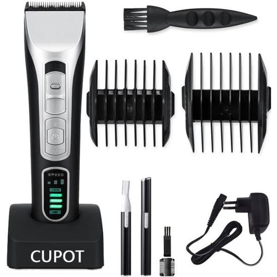 CUPOT® Tondeuse Cheveux - Hommes Electrique Tondeuse Barbe Rechargeable USB Tondeuse à Cheveux Professionnel