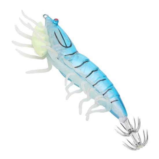 LENPABY 6 pcs Lumineux crevettes Mous brochettes leurres de pêche Wobble Bass pêche appâts pêche Pesca 7.5cm 6.6g LENPABY 6 pcs Lumineux crevettes Mous brochettes leurres de pêche Wobble Bass pêche appâts pêche Pesca 7.5cm 6.6g