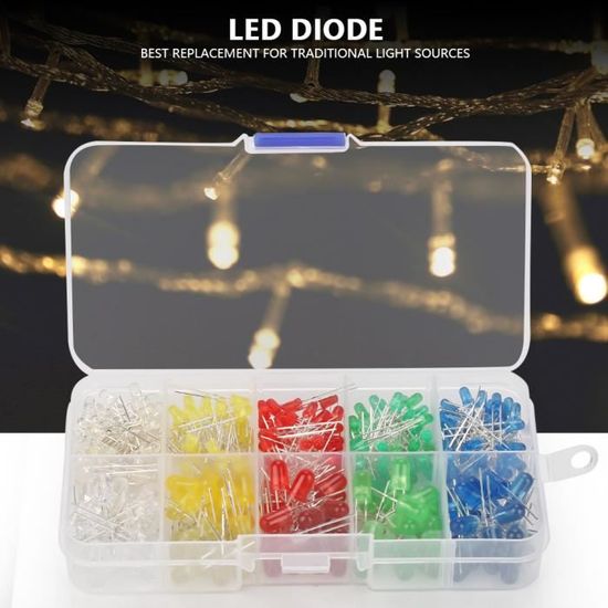 MSA Kit D'Assortiment De Diodes Électroluminescentes Led De Couleur Assortie De 350Pcs 3Mm Et