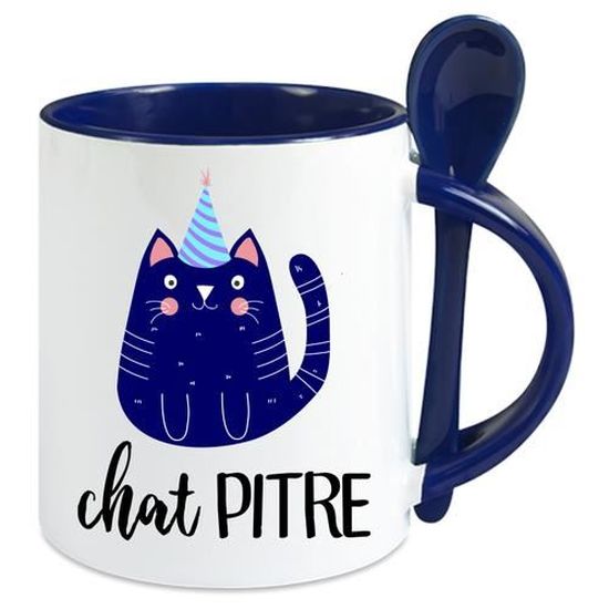 Sac cabas coton Allen Design - Le Chat - Crasy Cat