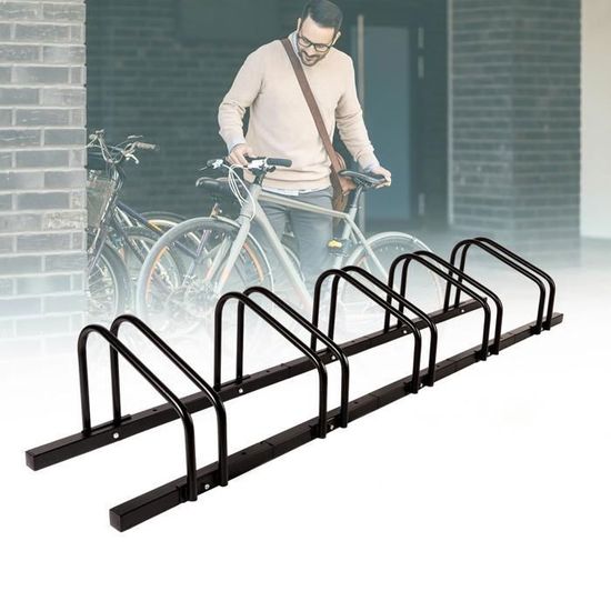 NAIZY Râtelier pour 6 vélos - Fixation au sol et au mur - pour pneus de