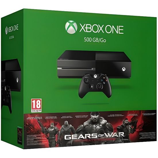 Console Xbox One 500 Go Noire  + Jeu Gears of War - Ultimate Edition