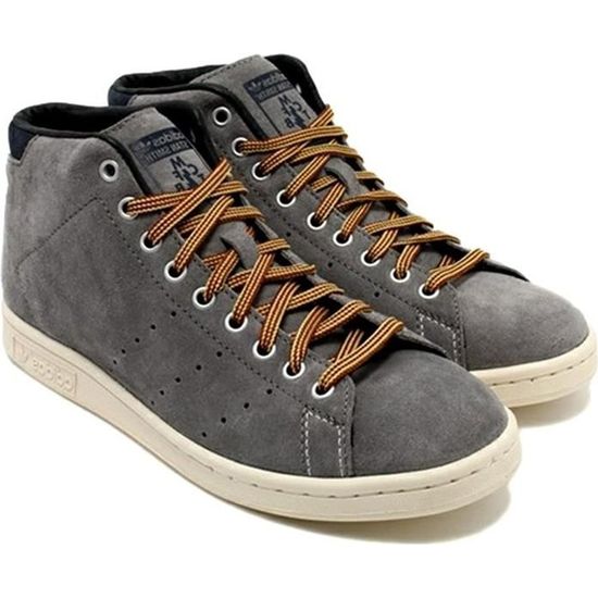 Chaussures montantes Adidas Originals Stan Smith 84 LAB. M25779 Cuir Gris Mixte Adulte Lacets gris Cdiscount Chaussures
