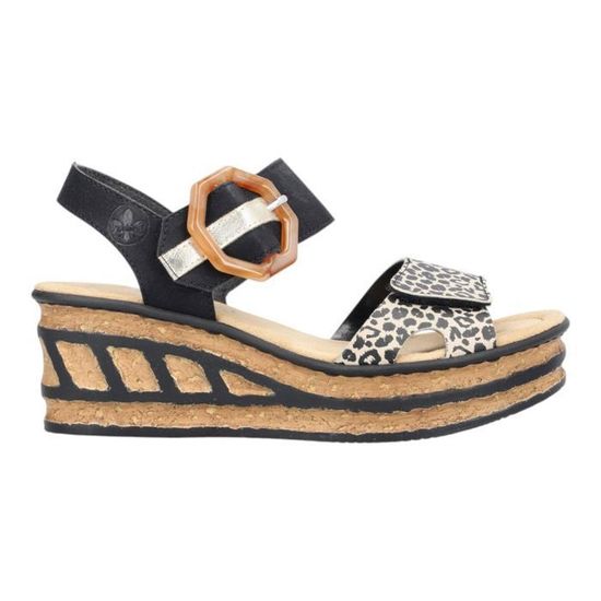 Sandales Compensées Femme JOMIX Avec Double Boucle Réglable - Pour Maison, Plage, Piscine