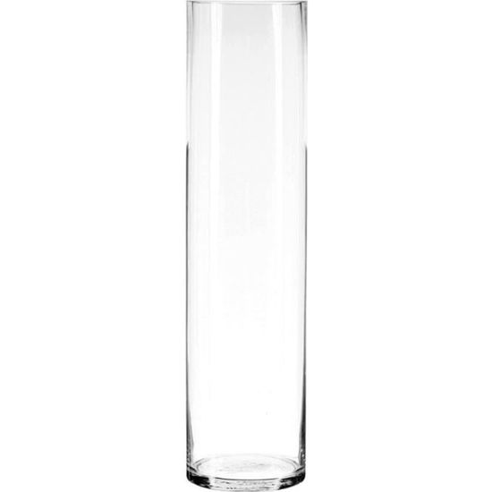 Vase Cylindrique 60cm Transparent Achat Vente Vase Soliflore