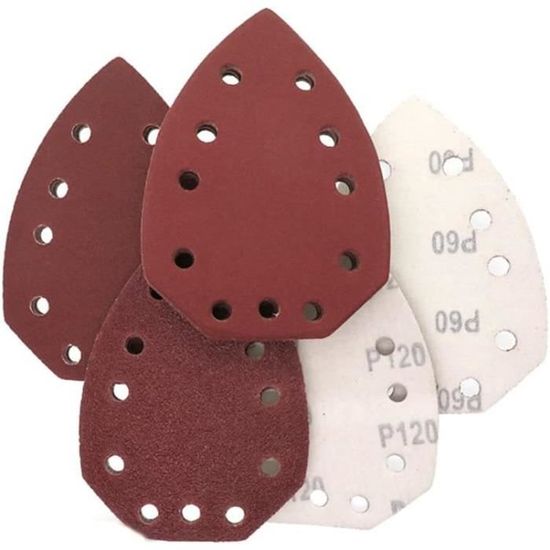 20 Feuilles Abrasives Maille 120 Grains - Format 4-1/2x11 Pouces, Pour Ponçage Bois Et Métal