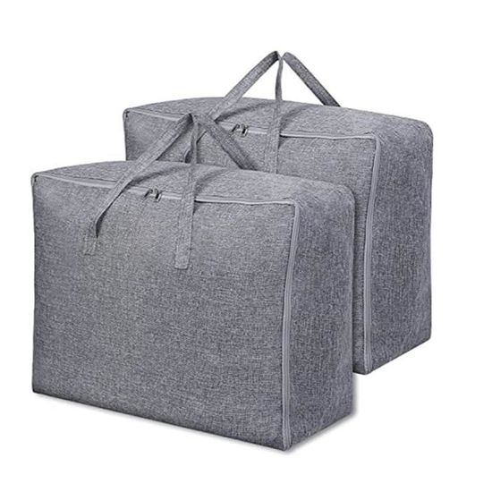 Lot De 2 Sacs De Compression Pour Couette Et Doudoune - Taille L Et XL - Compression Manuelle Sans Aspirateur - Nylon Résistant
