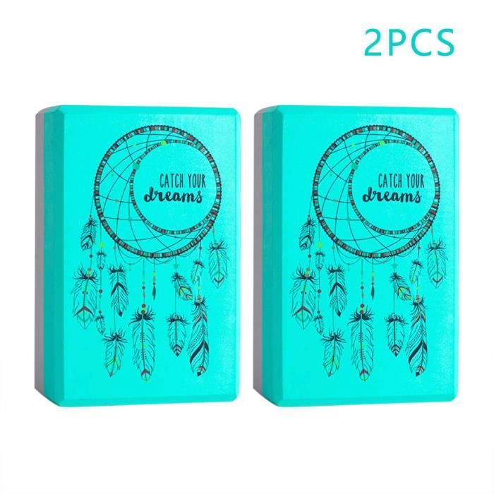Exercise Fitness Yoga Blocs Coussin de traversin en mousse EVA Gym Training 2PCS GTT200504013MG