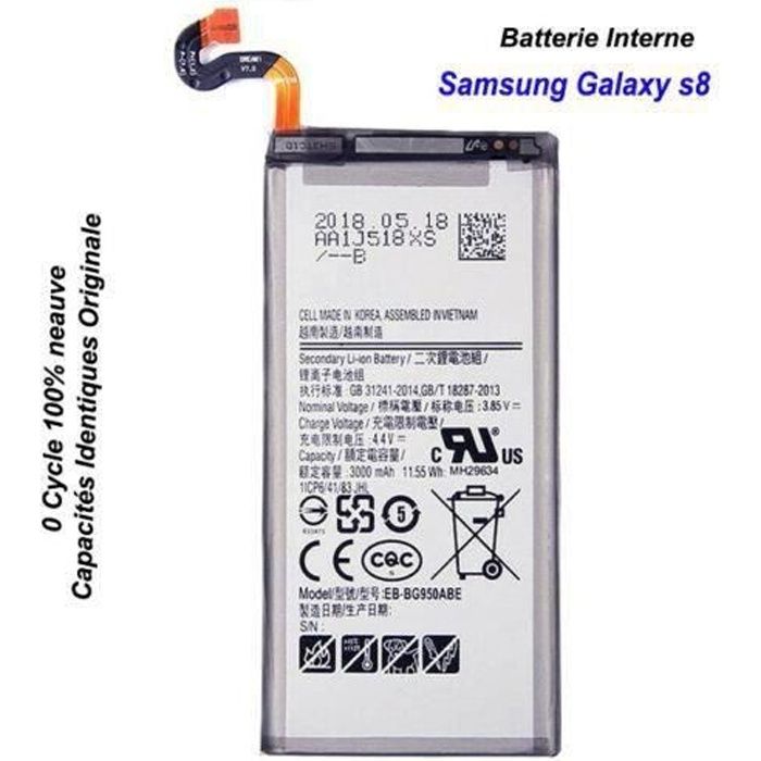 BATTERIE Pour Samsung Galaxy S8 Edge Plus 100% Neuve+ kit outils + Adhesif