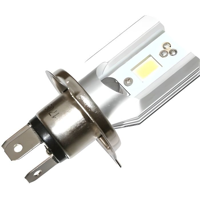 Ampoule-lampe 12v a leds smd 24000 lumens 6000k culot h4 eclairage blanc (code-phare) (vendu a l'unite) ** -replay-