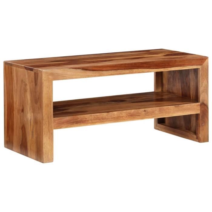 Meuble de TV et Table d'appoint Bois massif de sesham