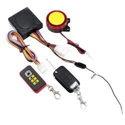 Antivol - Bloque Roue - Moto Smart Unidirectional Security Alarm System avec Remote Control / Foldable Key, avecout Battery