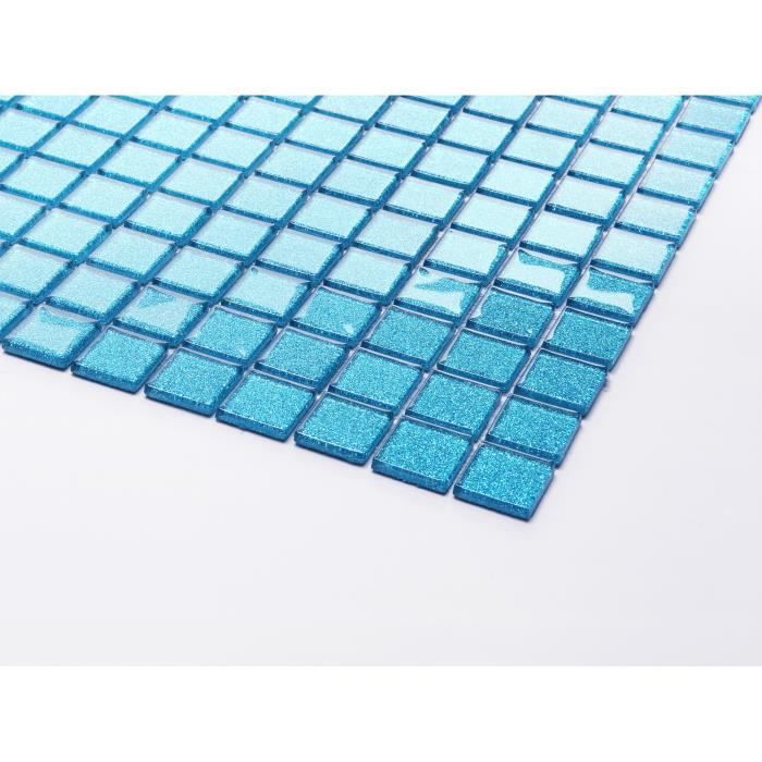 Carrelage mosaïque en verre. Bleu Avec des paillettes. Offre proposée pour l'achat d'un petit échantillon (MT0008 sample)