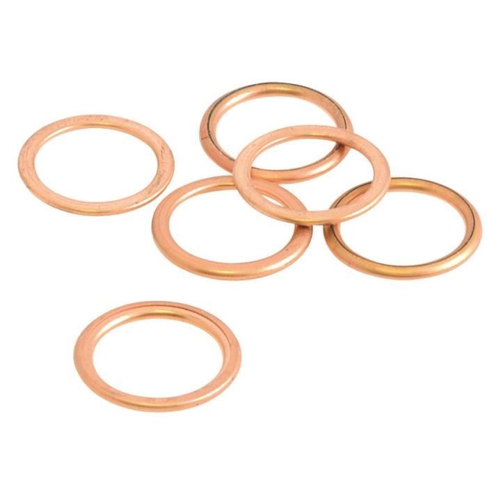 Joints vidange X 6 RMF, dimension 18 x 24 x 2 mm - AUTOBEST